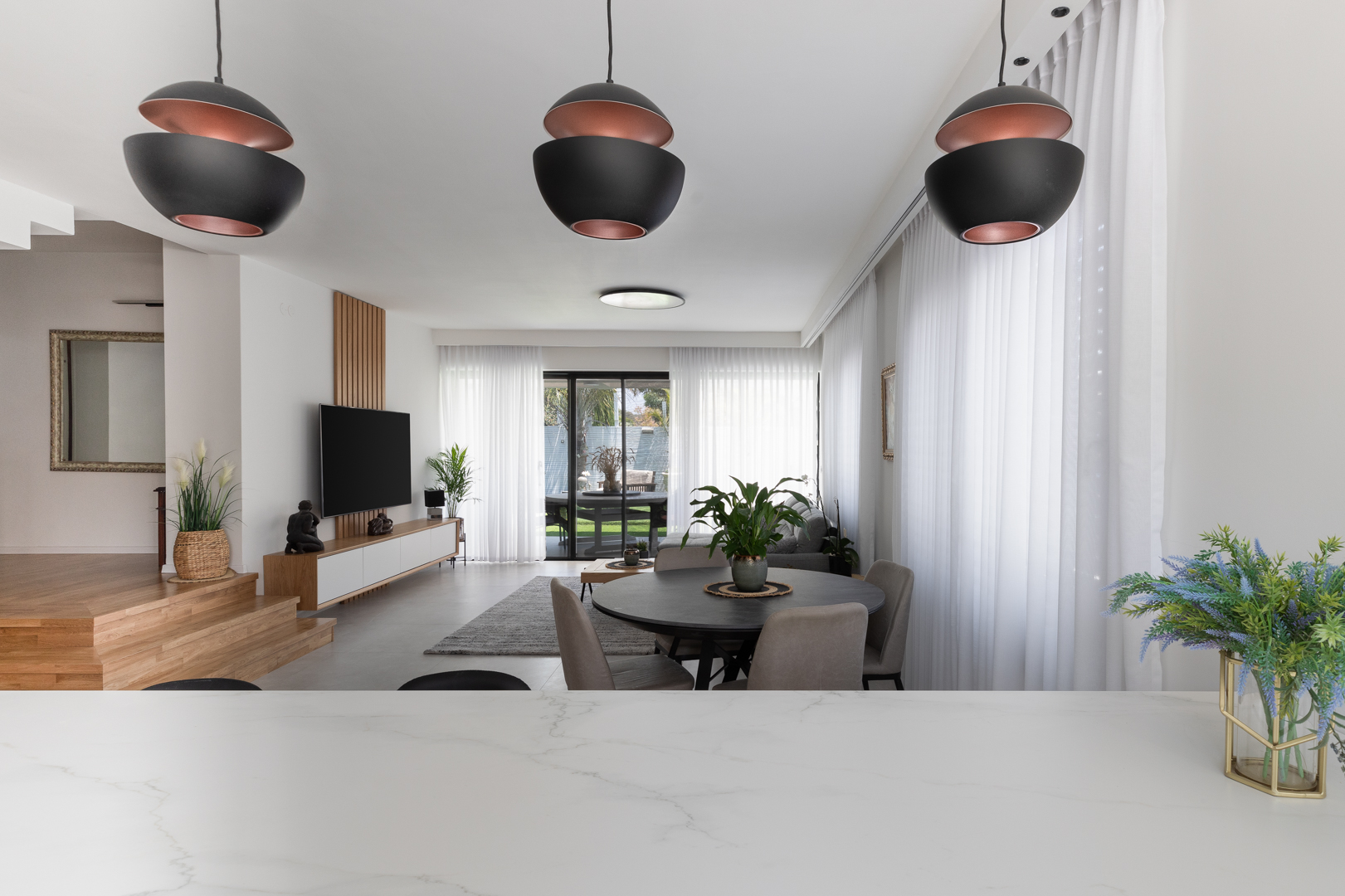 דירת פנטהאוז בהוד השרון בעיצוב נטעלי ניב