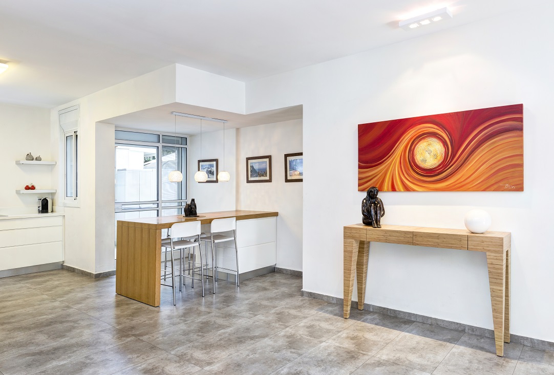 דירת גן בתל ברוך צפון בעיצוב נטעלי ניב